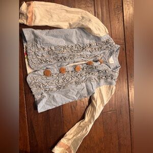 Matilda Jane Blue and Cream Jean Jacket